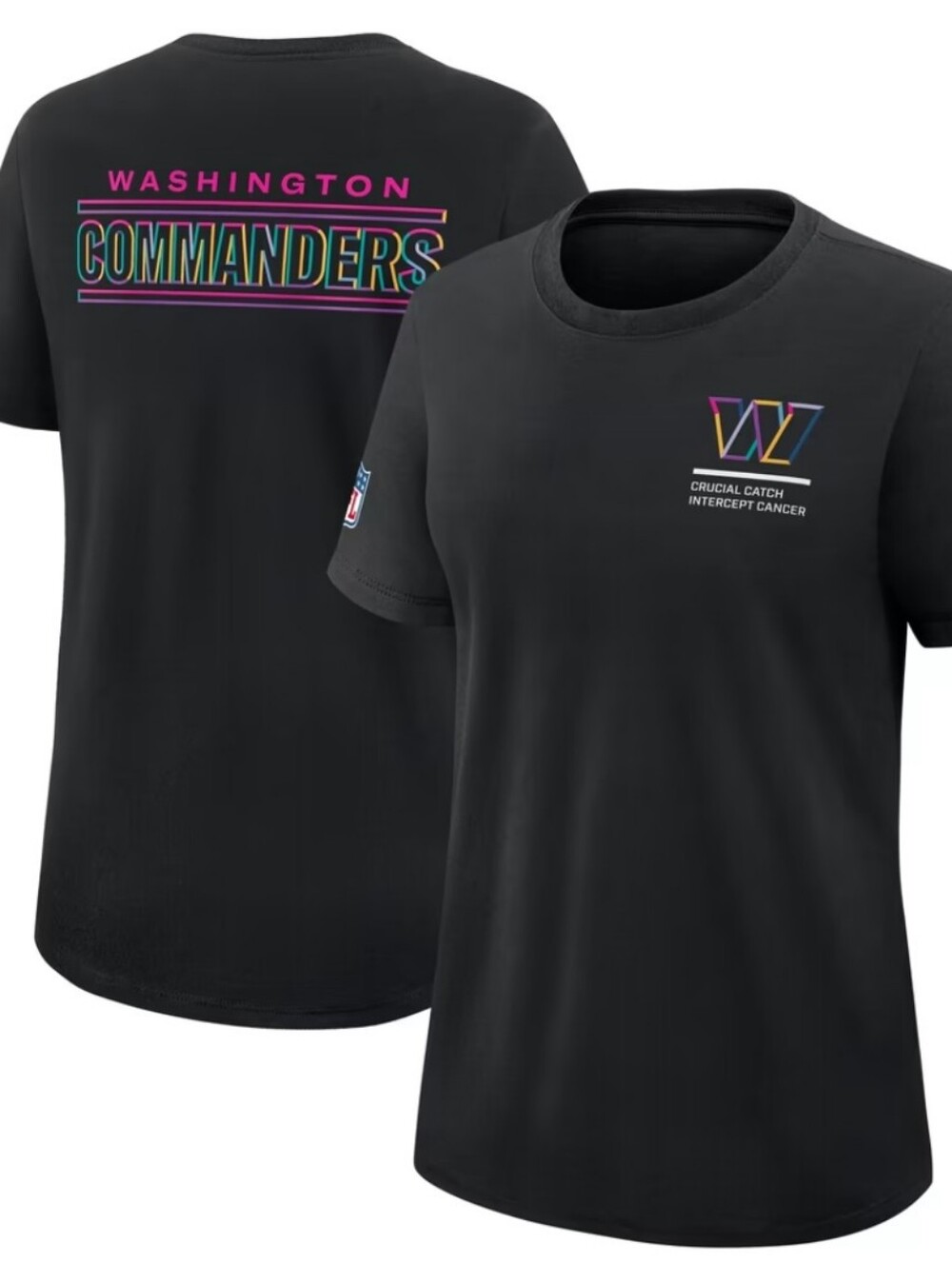 Nike Women’s Black Washington Commanders Graphic Tee with NFL  Crucial CatchLogo